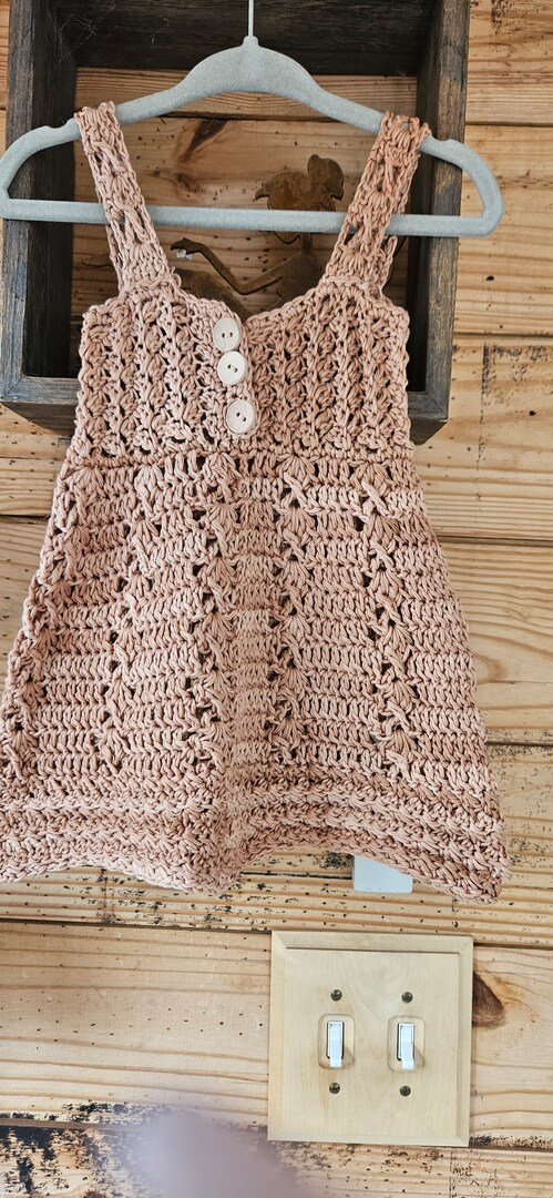 Copy-Baby girl 0-3 Month Crochet Sun Dress | MakerPlace by Michaels Copy-Baby girl 0-3 Month Crochet Sun Dress | MakerPlace by Michaels